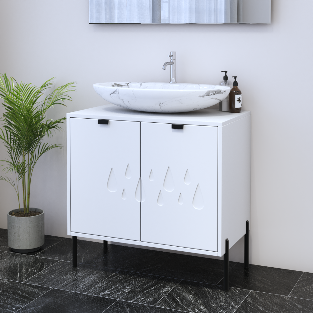 Teardrop 2D 80 Floating Bathroom Vanity