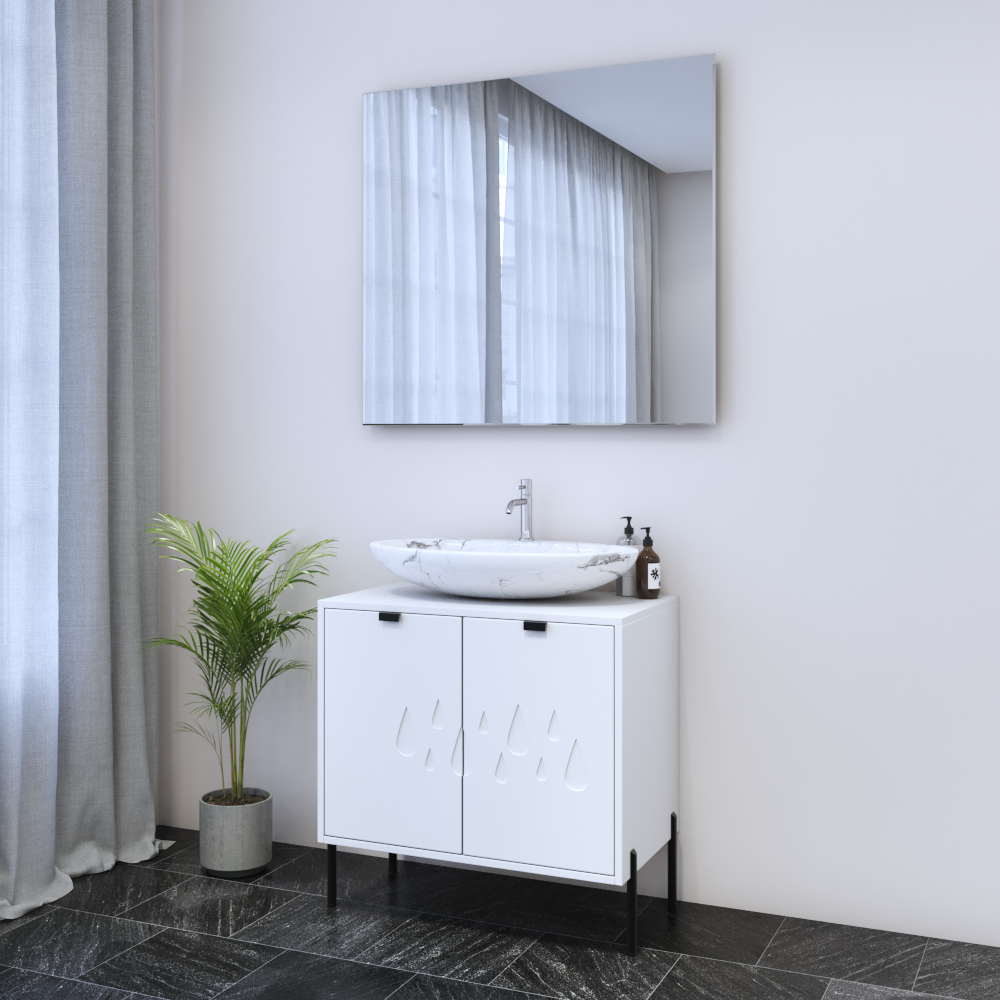 Teardrop 2D 80 Floating Bathroom Vanity