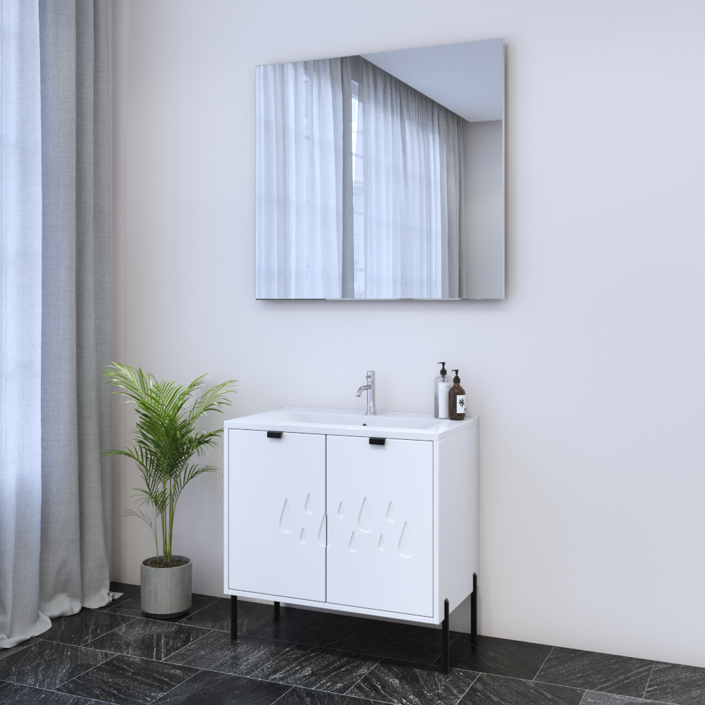 Teardrop 2D 80 Floating Bathroom Vanity