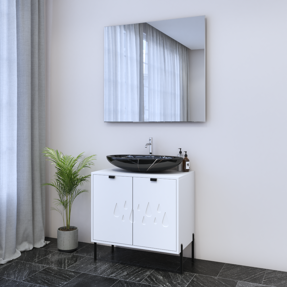 Teardrop 2D 80 Floating Bathroom Vanity