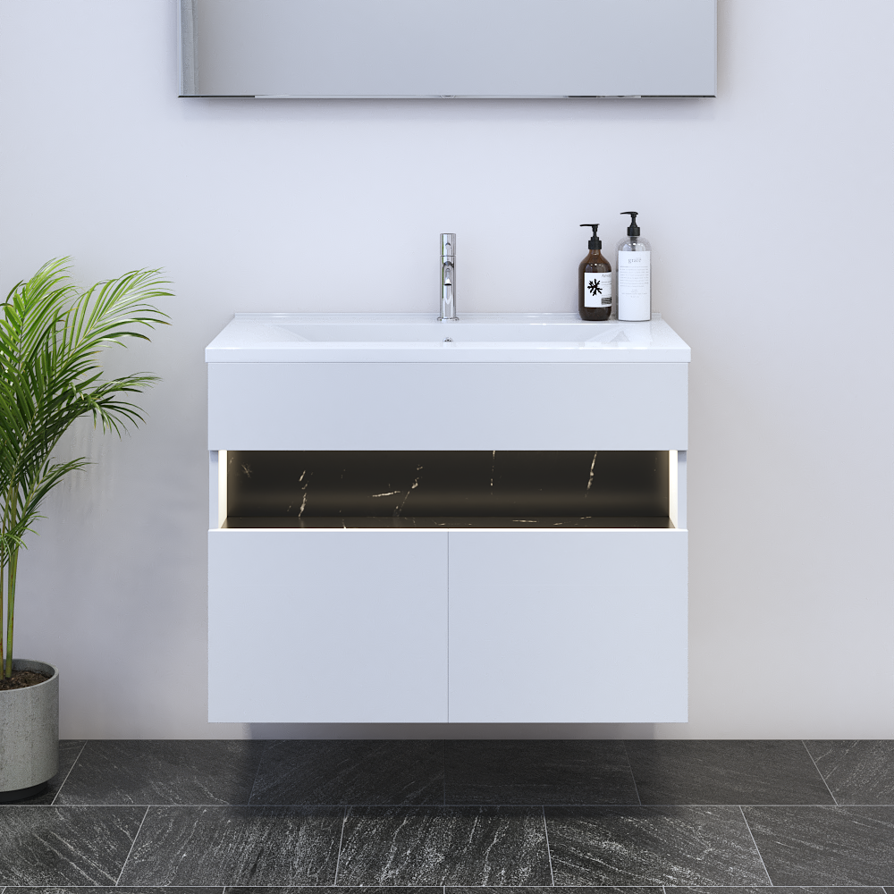 Laguna 2D 80 Floating Bathroom Vanity