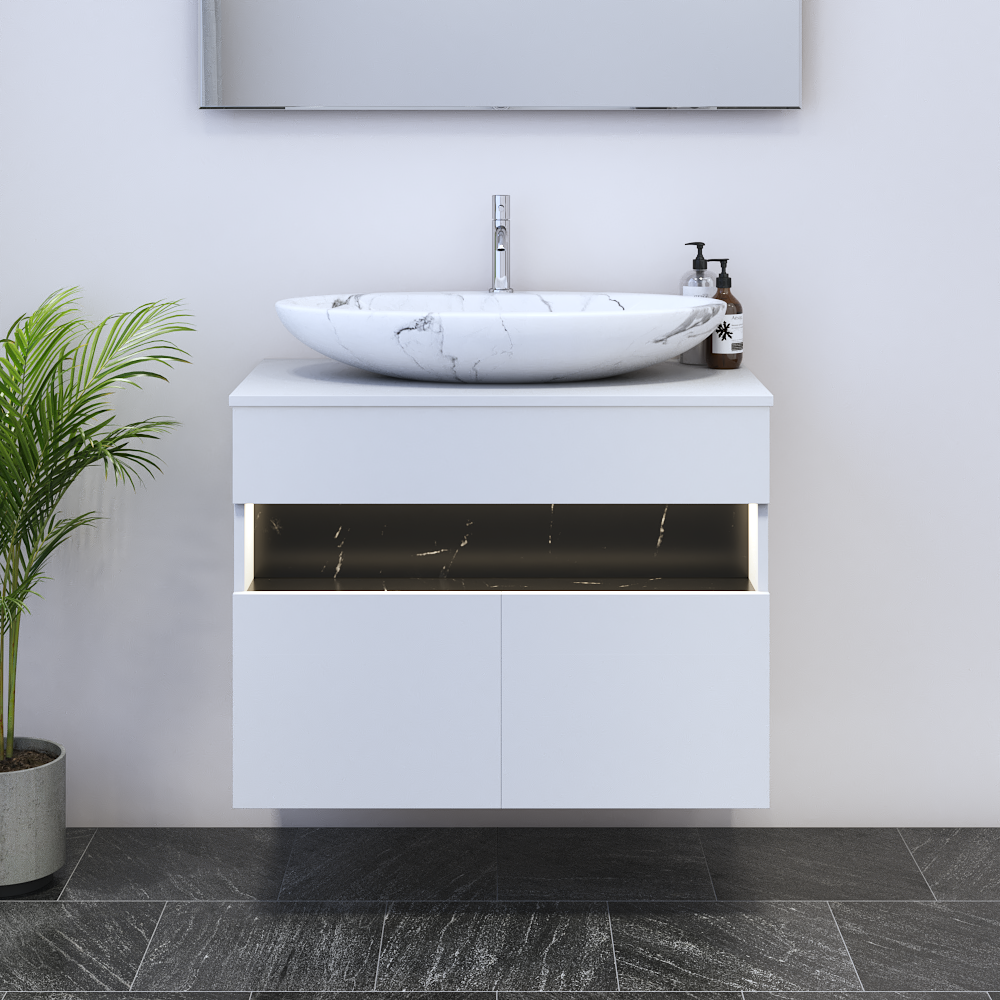 Laguna 2D 80 Floating Bathroom Vanity