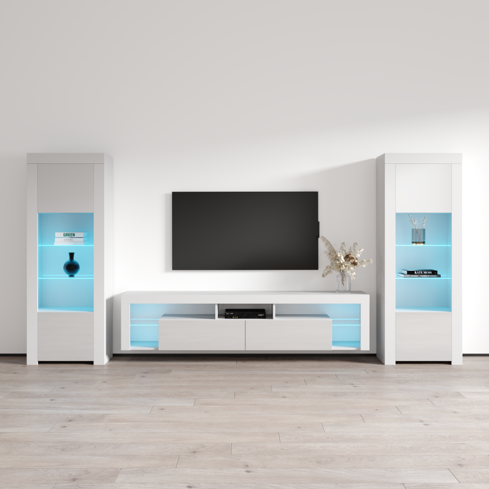 Milano 200 Floating BK-BK Entertainment Center