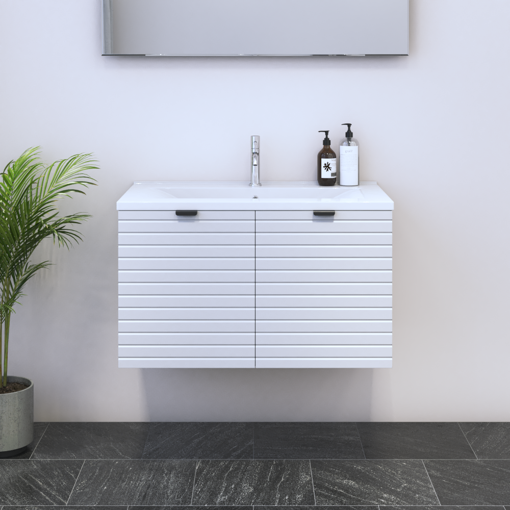 Capri 2D 80 Floating Bathroom Vanity