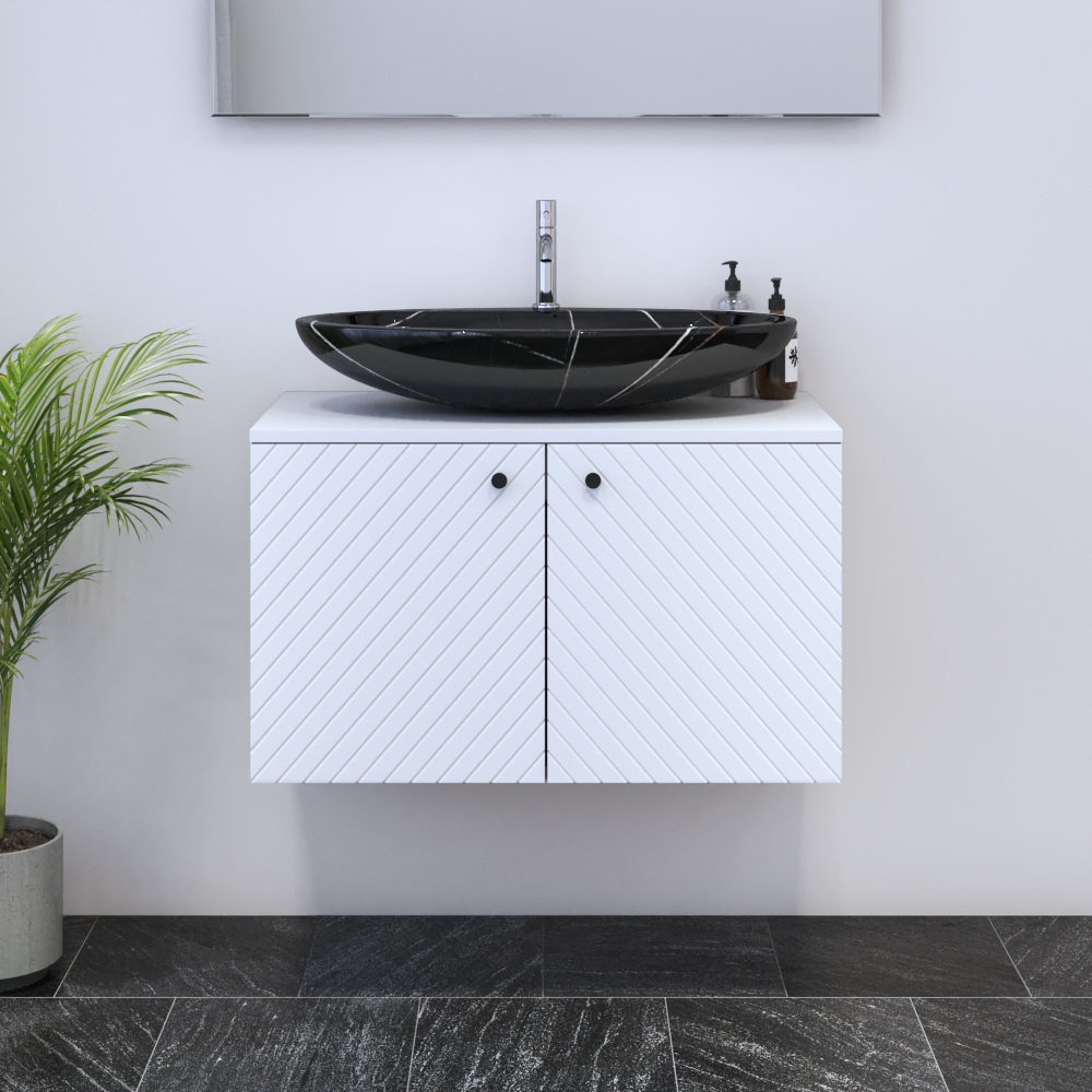 Avela 2D 80 Floating Bathroom Vanity