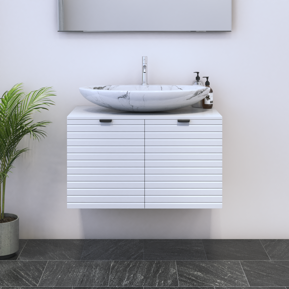 Capri 2D 80 Floating Bathroom Vanity