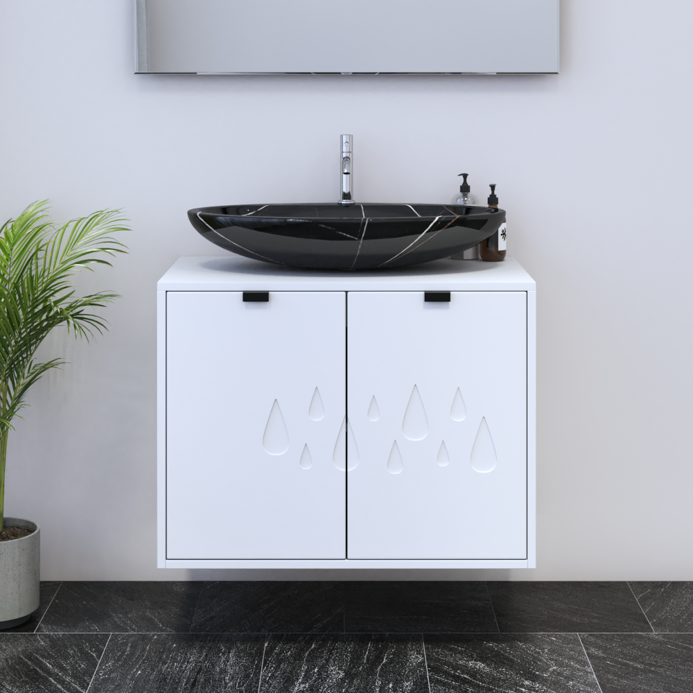 Teardrop 2D 80 Floating Bathroom Vanity