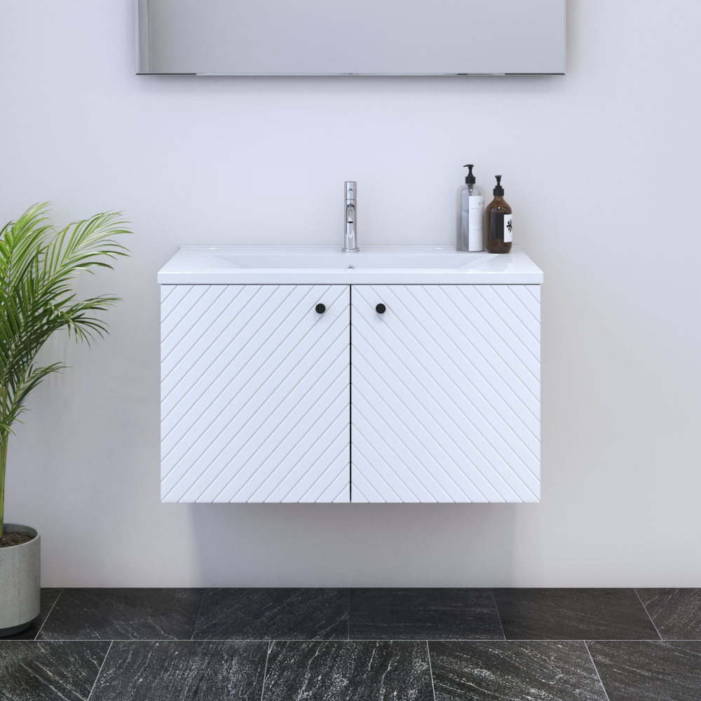 Avela 2D 80 Floating Bathroom Vanity