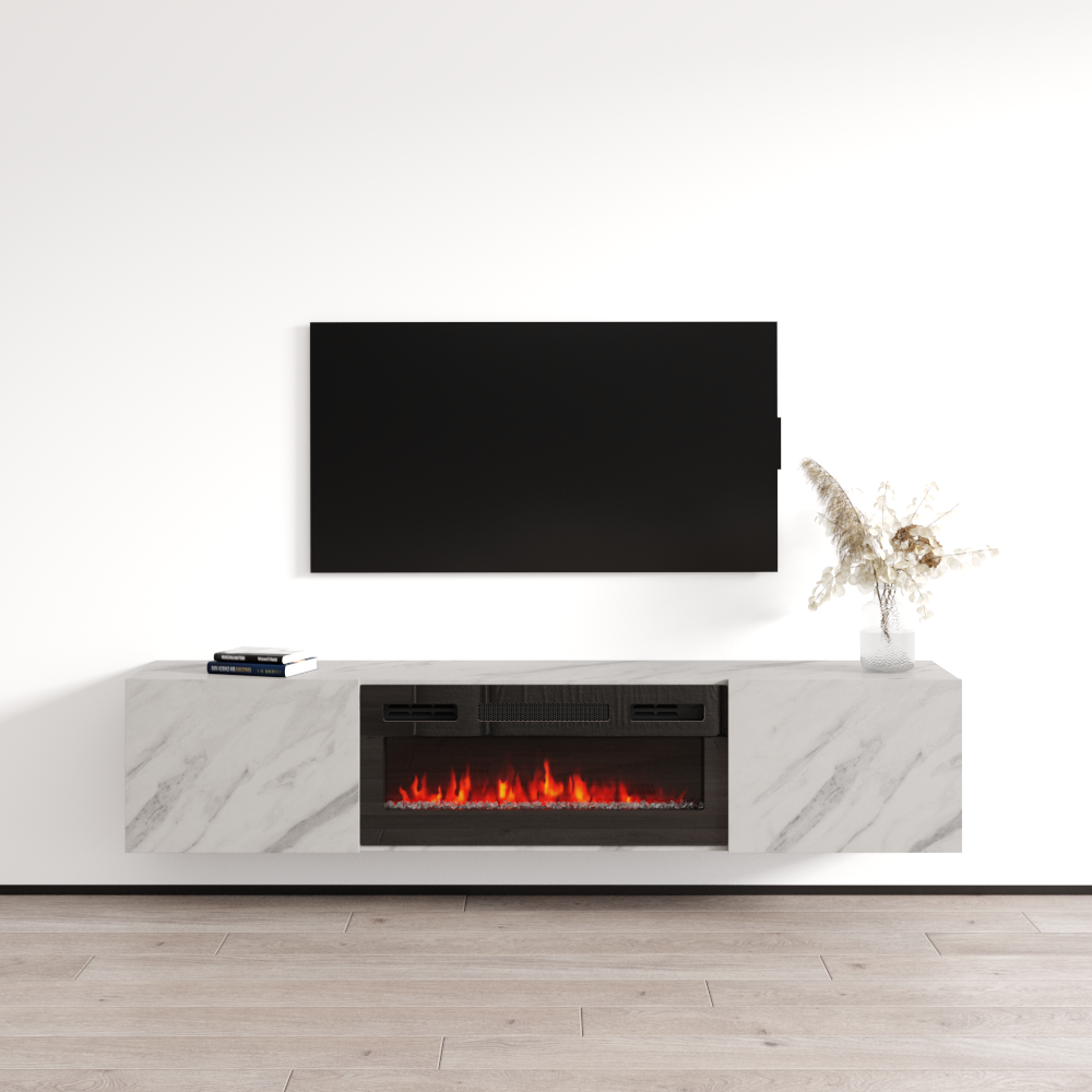 Baja BL-EF Floating Fireplace TV Stand