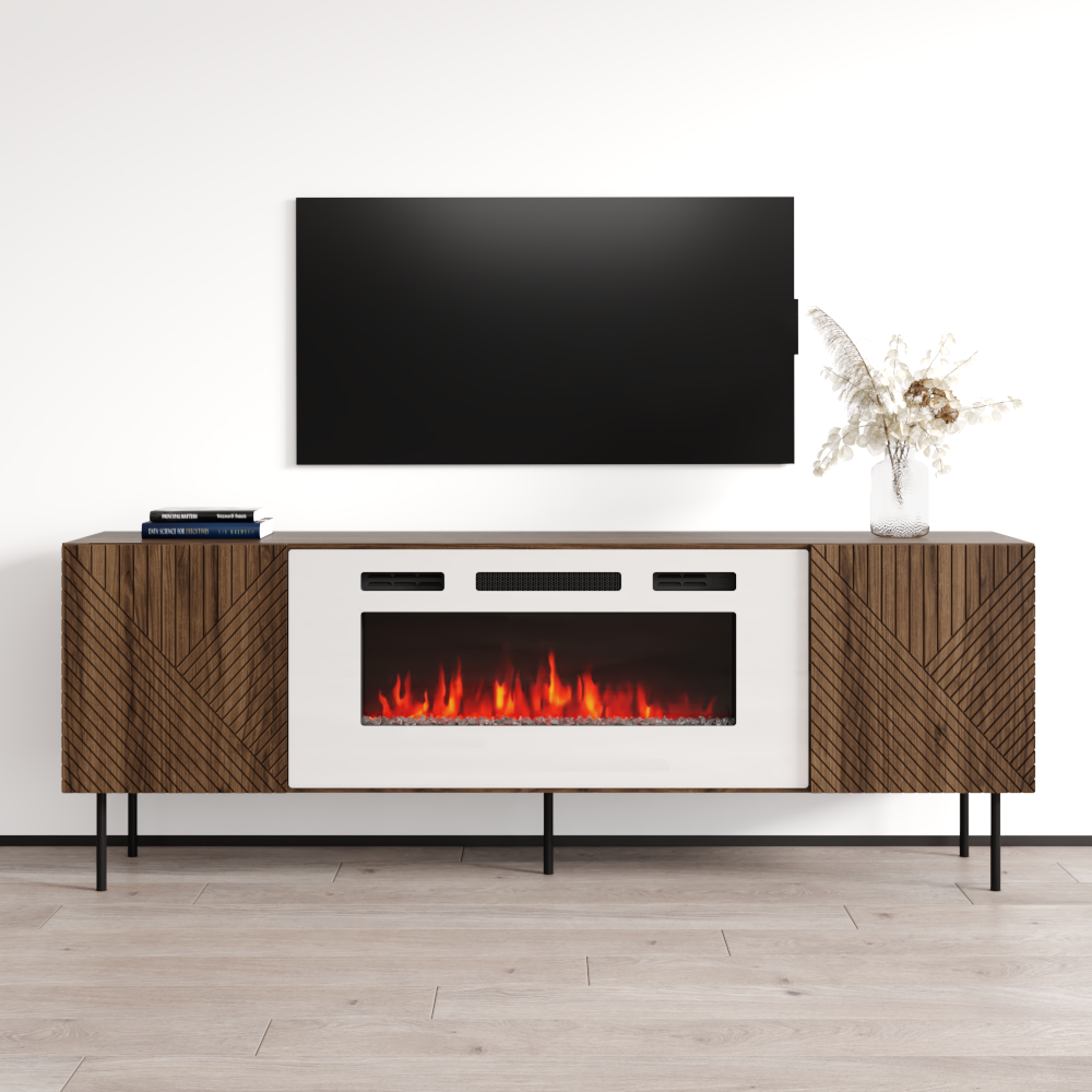 Art Deco WH-EF Fireplace TV Stand